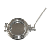 Sanitary ISO Mulyi vane valve with EPDM PTFE PFA Rubber Lining 