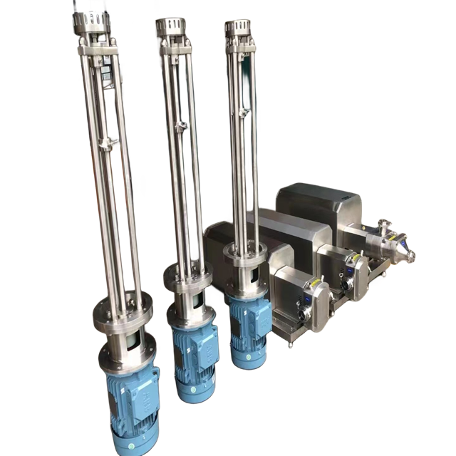 Stainless Steel Food Grade Single Stage Homogenizing Emulsion Pump with Baseplate