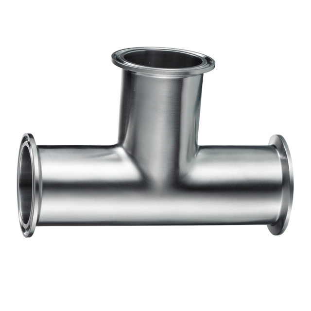 Stainless Steel Sanitary Grade SMS 3A Single Outlet Tee Short Clip JN-FT-23 2012