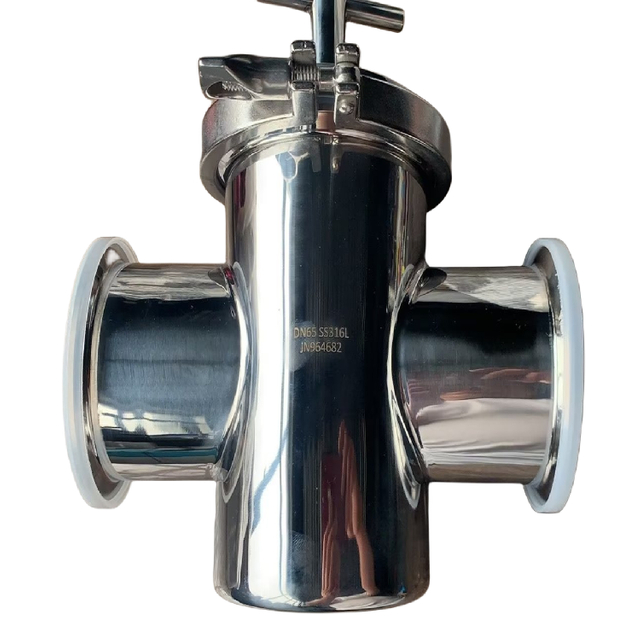 304 Stainless Steel Hygienic Grade Purifying High Flow Tri Clamp Magnetic Filter For Fine Chemical Industry