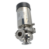 Stainless Steel Sanitary Single Seat Clamped Pneumatic Flow Diversion Valve with Positioner
