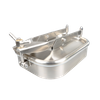 Sanitary DN500 Stainless Stee lOutward Opening Manhole Cover With Single Hand Nut Lock