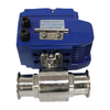 Sanitary Stainless Steel Motorized Two-Way Clamp Ball Valve 