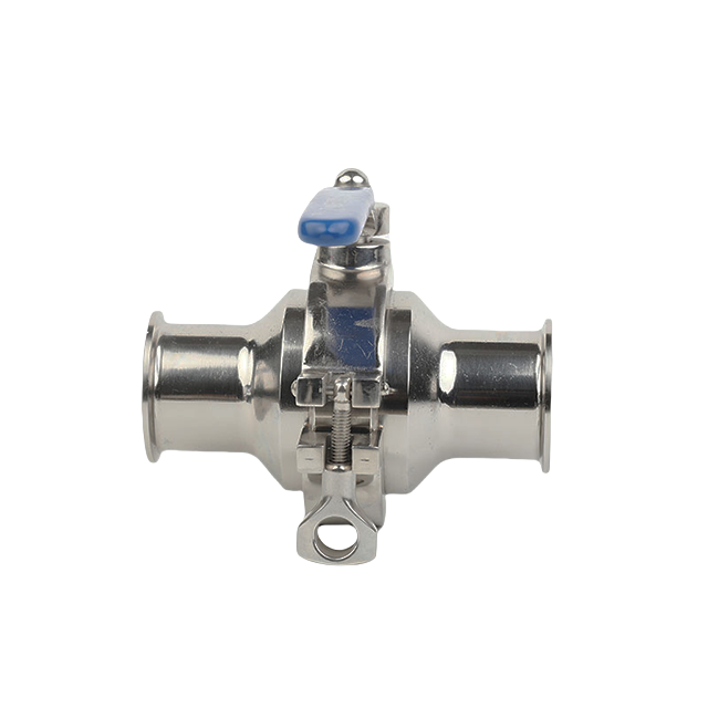 Stainless Steel Sanitary Manual Ferrule Clamped Non-Retention Ball Valve with Drain
