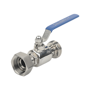 Sanitary Stainless Steel Male-Female Full Port Ball Valve with Lever Shut Off Handle
