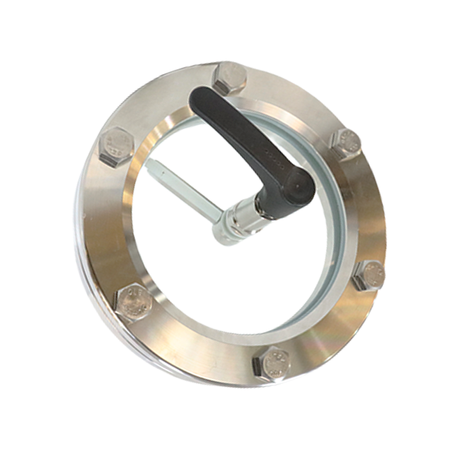 Sanitary Stainless Steel Circular Scraper Sight Glass for Pressure Vessels