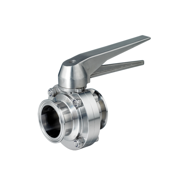 SS304 Sanitary High-flow Lugged Tri-clamp Manual Butterfly Valve