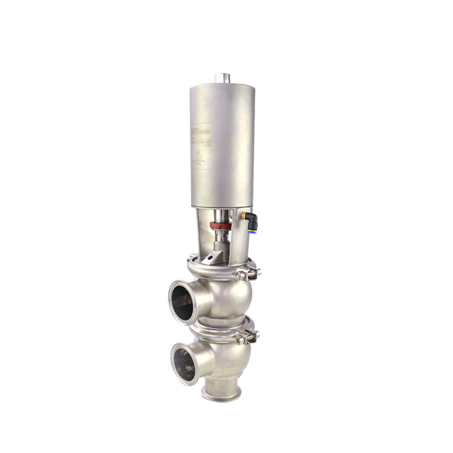 Stainless Stee Sanitary L Pneumatic Flow Change Over Valve