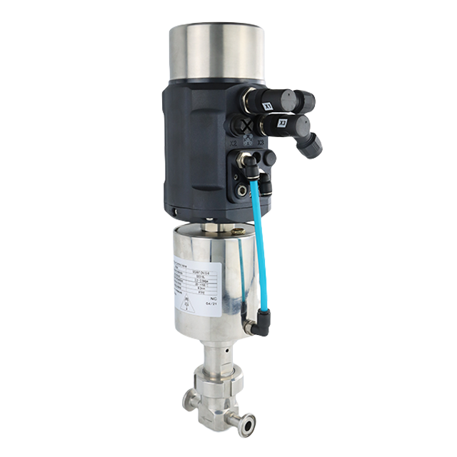 Sanitary Stainless Steel Intelligent Clamped Micro Flow Control Valve 