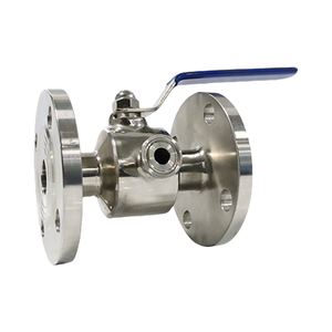Sanitary Stainless Steel Quick Clean Manual Full Port Flange Ball Valve with CIP Port 