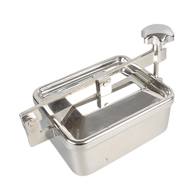 Stainless Steel DN800 Small Square Sanitation Manhole Cover with Rectangular Lid Rectangular