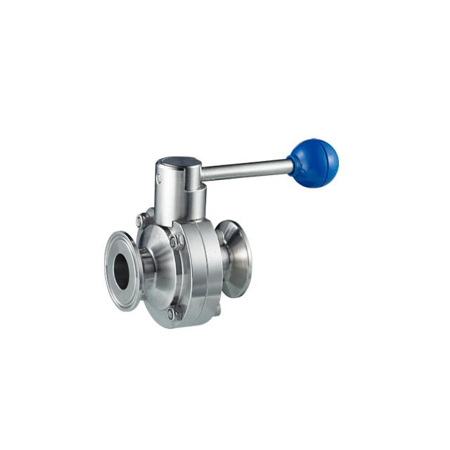 Stainless Steel Hygienic Grade Squeeze Trigger Butterfly Valve