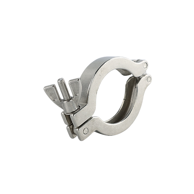 Sanitary Stainless Steel Pipe Clamp Fastener with Wing Nut 