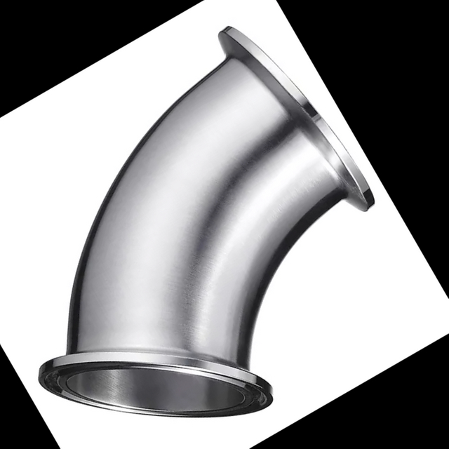 Stainless Steel Sanitary ISO2037 BPE-2KMP BPE JN-FT-20 7003 45 Degree Short Clamp Elbow 