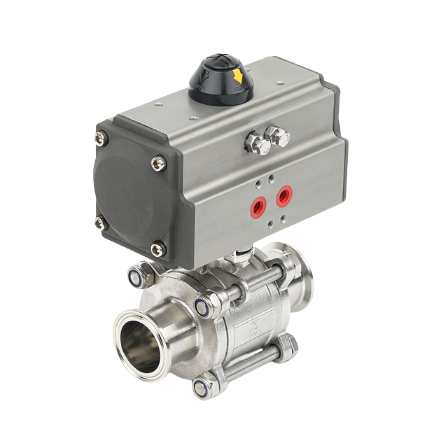 Stainless Steel High Pressure Direct Way Pneumatic Operated Control Ball Valve