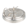 Sanitary DN800 Stainless Steel Inward Swing Bevel Oval Manway Cover for Hygenic Tank Vessels