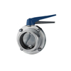 SS304 Sanitary High-flow Lugged Tri-clamp Manual Butterfly Valve