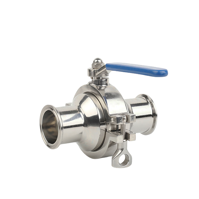 Stainless Steel Sanitary Manual Ferrule Clamped Non-Retention Ball Valve with Drain