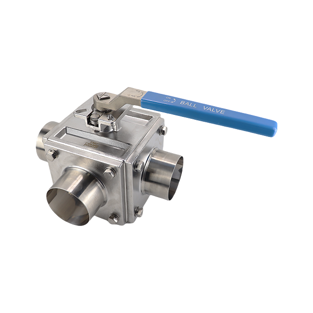 Encapsulated Aseptic Stainless Steel Manual Clamp Connection Multi-Port Ball Valve