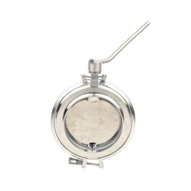 Stainless Steel Sanitary High-flow Powder Butterfly Valve 