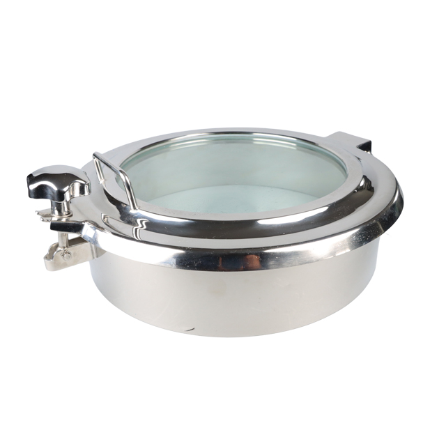 Stainless Steel Food Grade Bevel Edge High Pressure Manhole for Viewing Glass