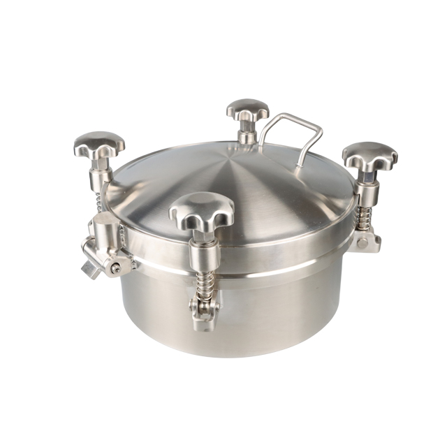 Stainless Steel Sanitary Back Side Opening Manway Hatch for Stout Tanks