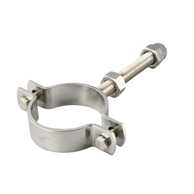 Stainless Steel Adjustable Thread Round Pipe Bracket 