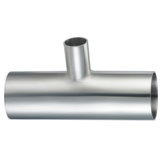 Stainless Steel Hygienic ISO L7WWW Polished Three Way Tube Tee JN-FT-23 8007