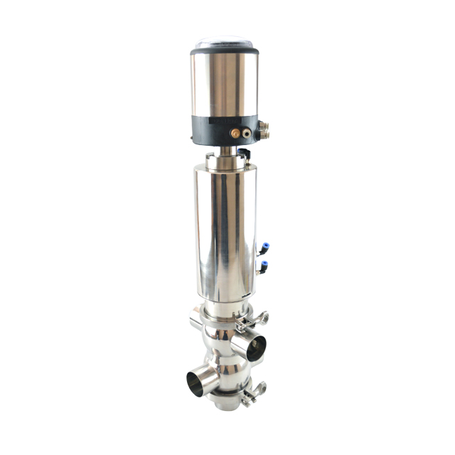 Stainless Steel Pressure Control Double Seat Anti Mixing Valve 