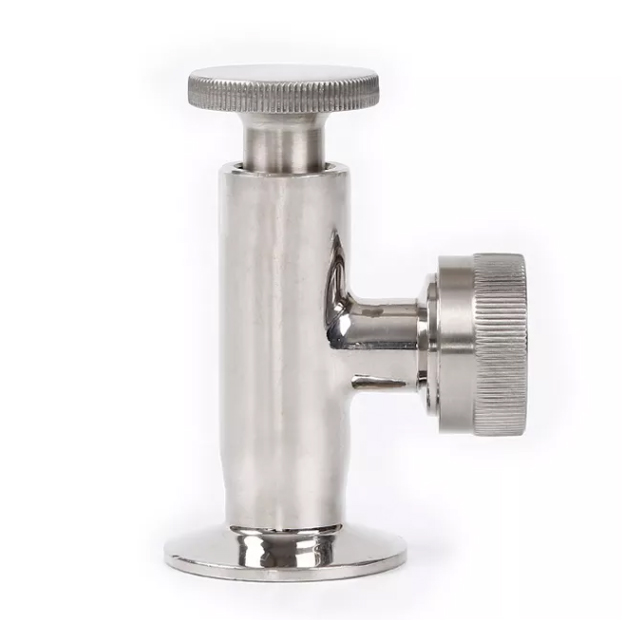 Stainless Steel Sanitary Quick Install Level Gauge with Hose Nipple