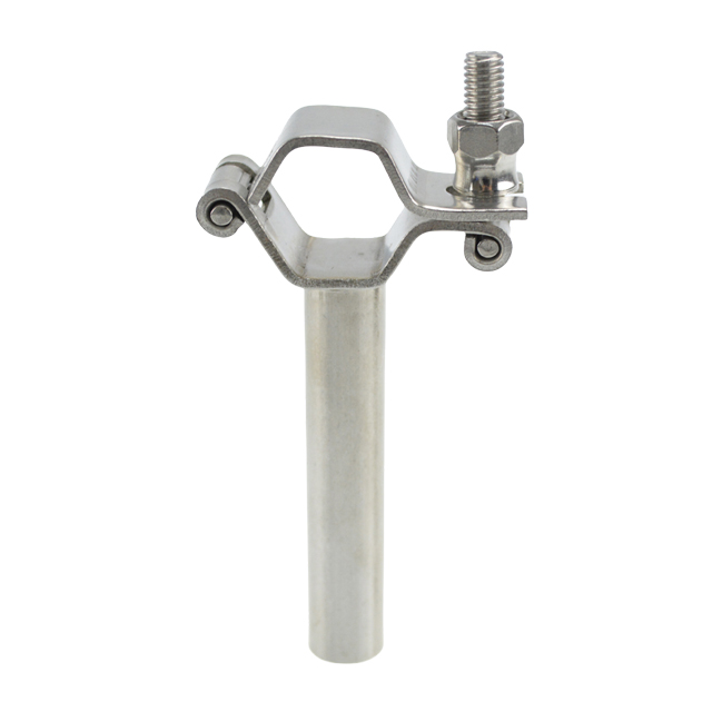 Stainless Steel Heavy-Duty Hex Type Pipe Bracket with Solid Bar