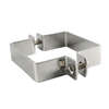 Stainless Steel Large Size Square Pipe Bracket with Double Bolted