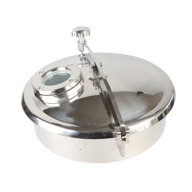 Stainless Steel Hygienic Circular Side Swing Opening Access Manway with Peripheral Closing