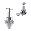 SS304 Germfree Tri-Clamp Pressure Reducing Valve with Gauge 