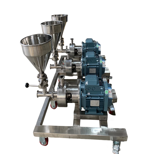 Stainless Steel Sanitary Low Shear Inline Magnetic Bottom Mixer Emulsification Pump with ABB Motor 
