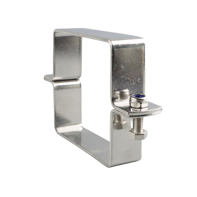 Stainless Steel Large Size Square Pipe Bracket with Double Bolted