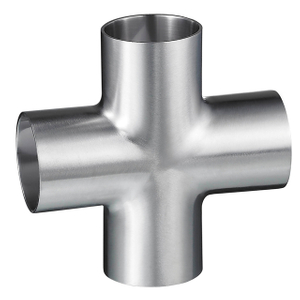 Stainless Steel Sanitary Grade SMS JN-FT-20 2014 Pulled Cross for Pipe Line