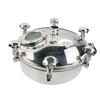 Stainless Steel Food Grade Top Lid Round Pressure Manhole with Sight Glass SS Handle