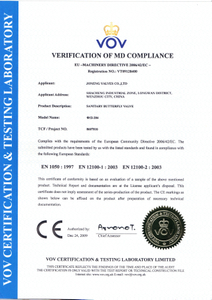  CE Certificate 