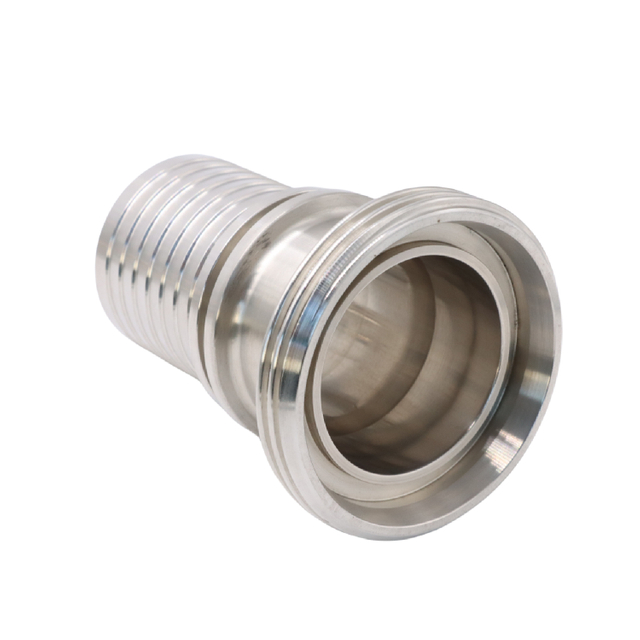 316 Stainless Steel Food Grade High Pressure High Quality Long DIN11864 JN-FL 23 2012 Thread Hose Nippe Adapter
