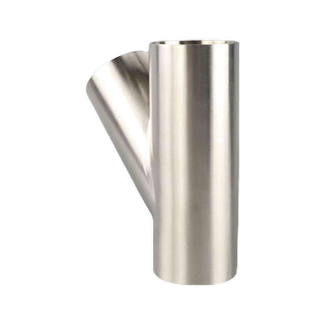 Stainless Steel Sanitary Grade SMS-S7W 3A Welded Y-Shaped Elbow For Beverage JN-FT-23 2012