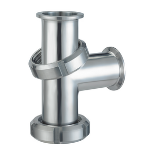 Stainless Steel Sanitary ISO/IDF AS1528.3 Threaded Equal Tee JN-FT-23 5014