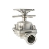 Stainless Steel Sanitary Clamp Handwheel Operated Diaphragm Membrane Valve