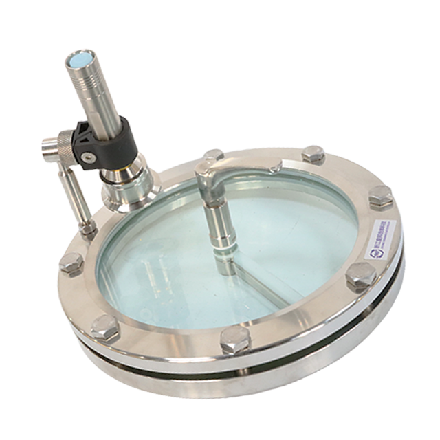 SS304 Tempered Flanged Sight Glass with Stainless Steel Inspection Light