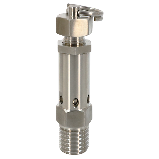 Sanitary Stainless Steel Male Thread Adjustable Air Release/Pressure Relief/Exhaust Safety Valve 