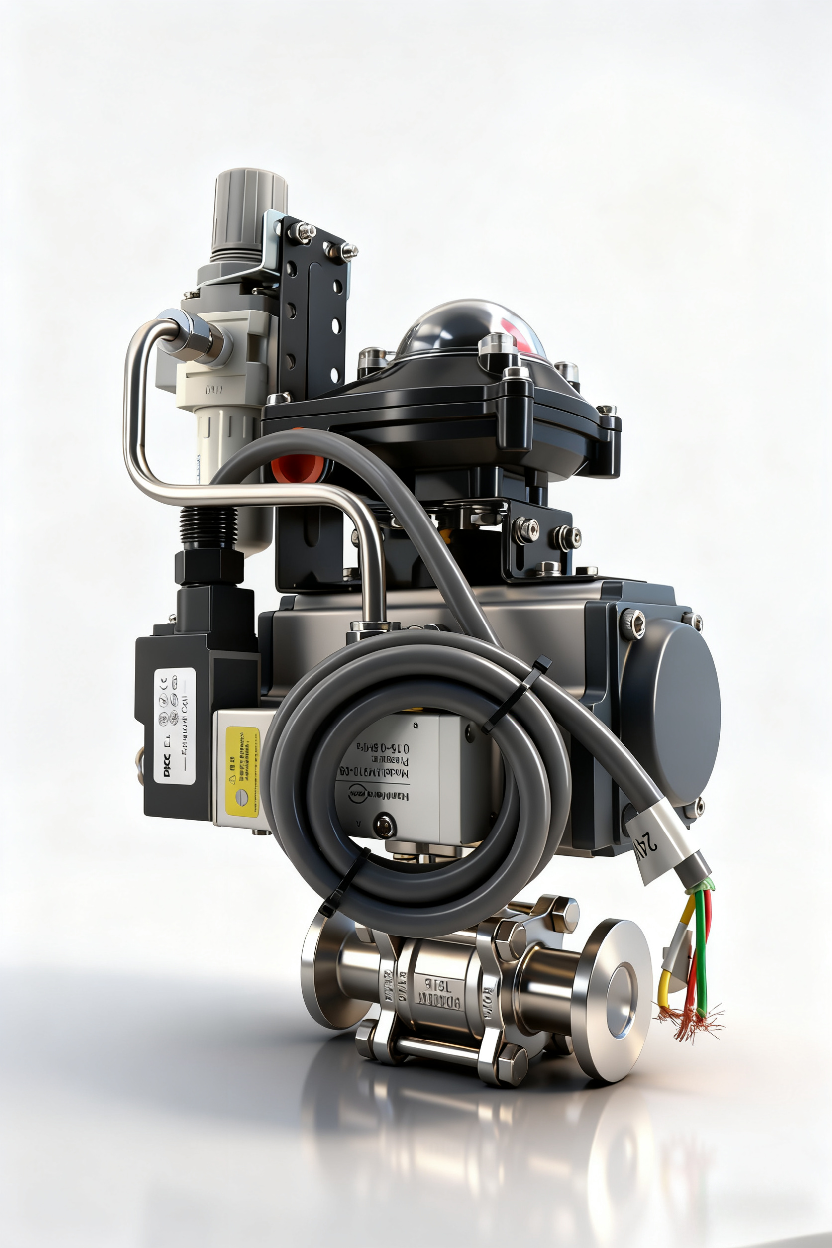 Stainless Steel Sanitary Straight-through Pneumatic Quick-install Ball Valve