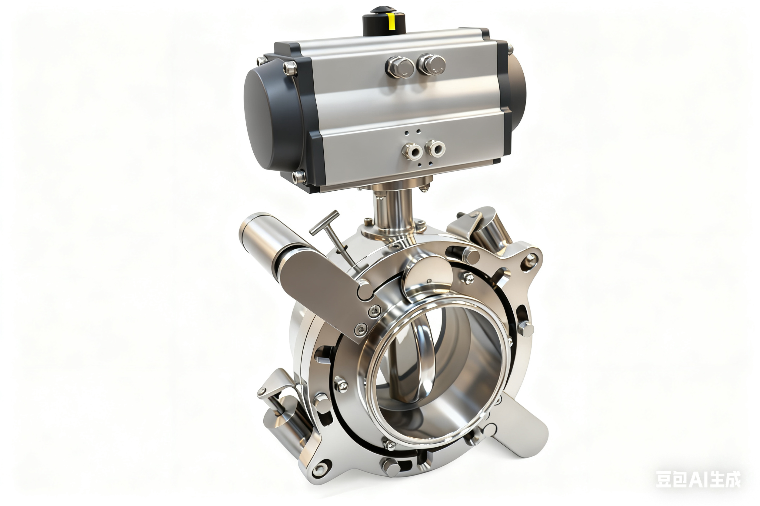 Stainless Steel Sanitary Pneumatic Split Rotary Butterfly Valve