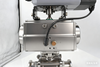 Stainless steel sanitary positioner pneumatic regulating ball valve