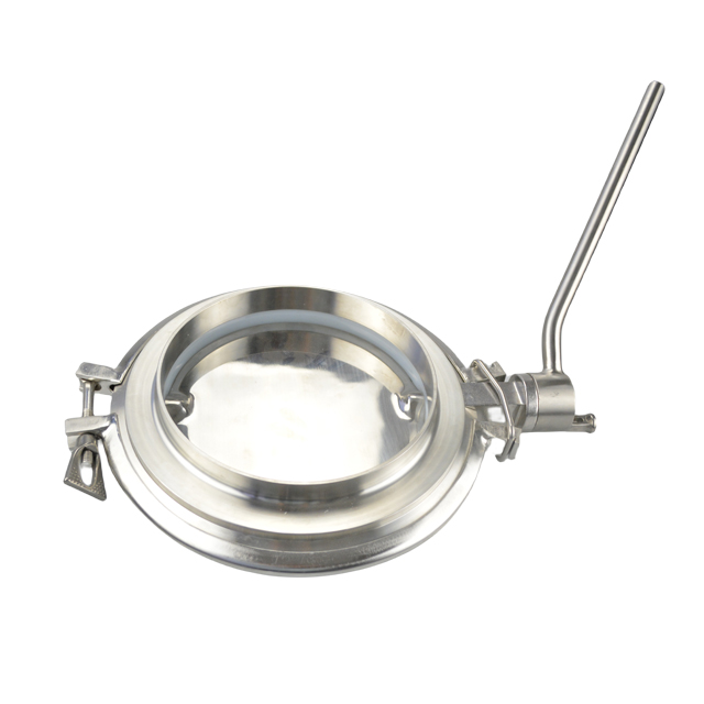 High-purity sanitary stainless steel manual powder butterfly valve