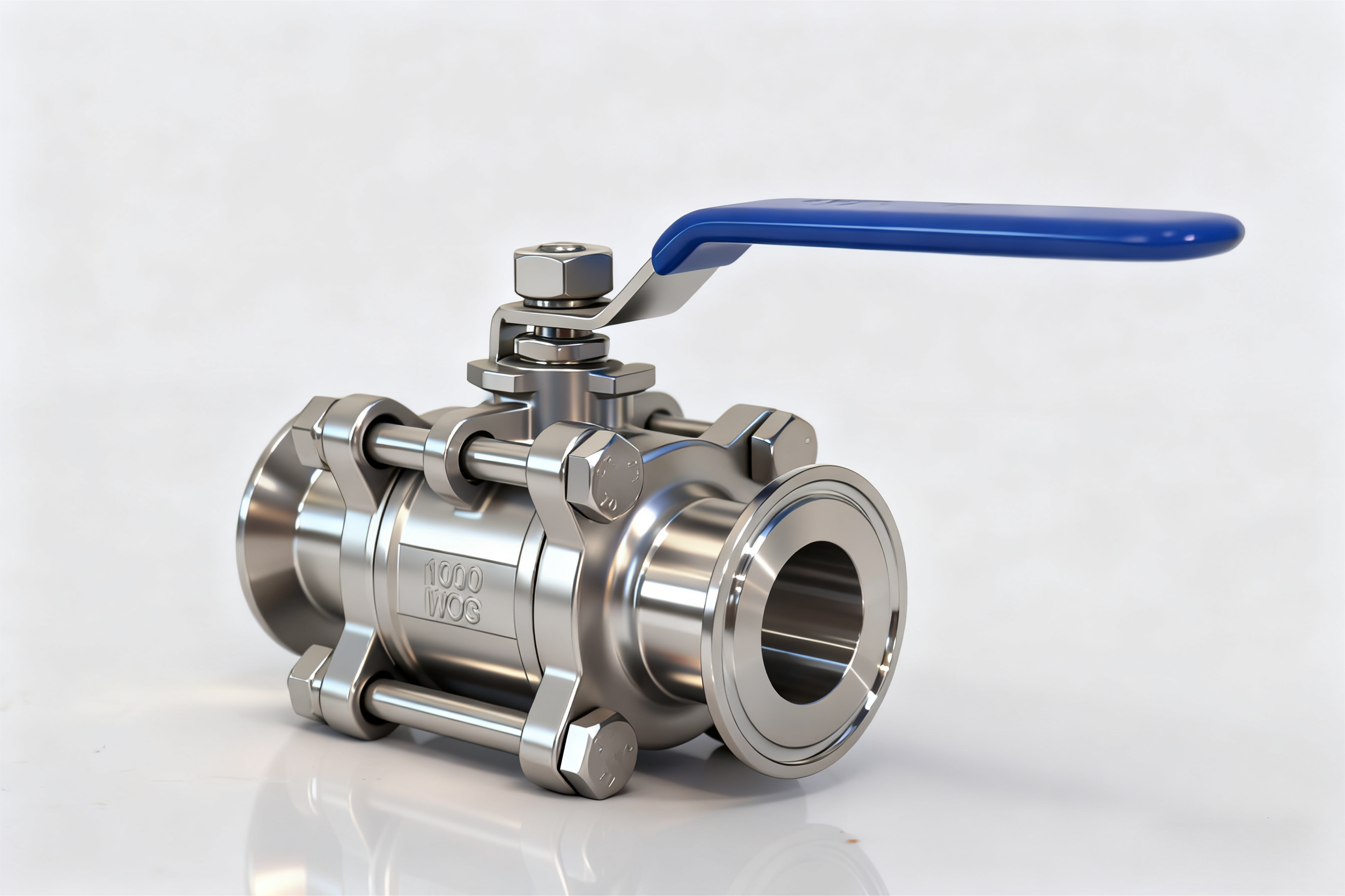 Stainless Steel Sanitary Clamp-type Three-piece Api Ball Valve